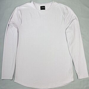 Cuts Shirt Mens XL Light Purple Long Sleeve Curve-Hem Pyca Pro Athletic‎ Stretch